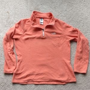 North Face sz L Women's 3/4 zip fleece